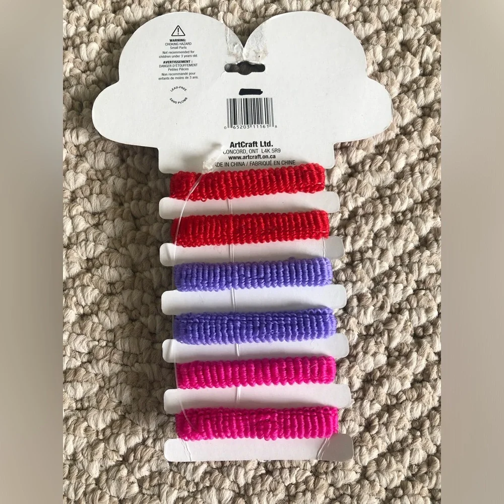 New Kid's Club Children Heart Charm Hair Ties Set